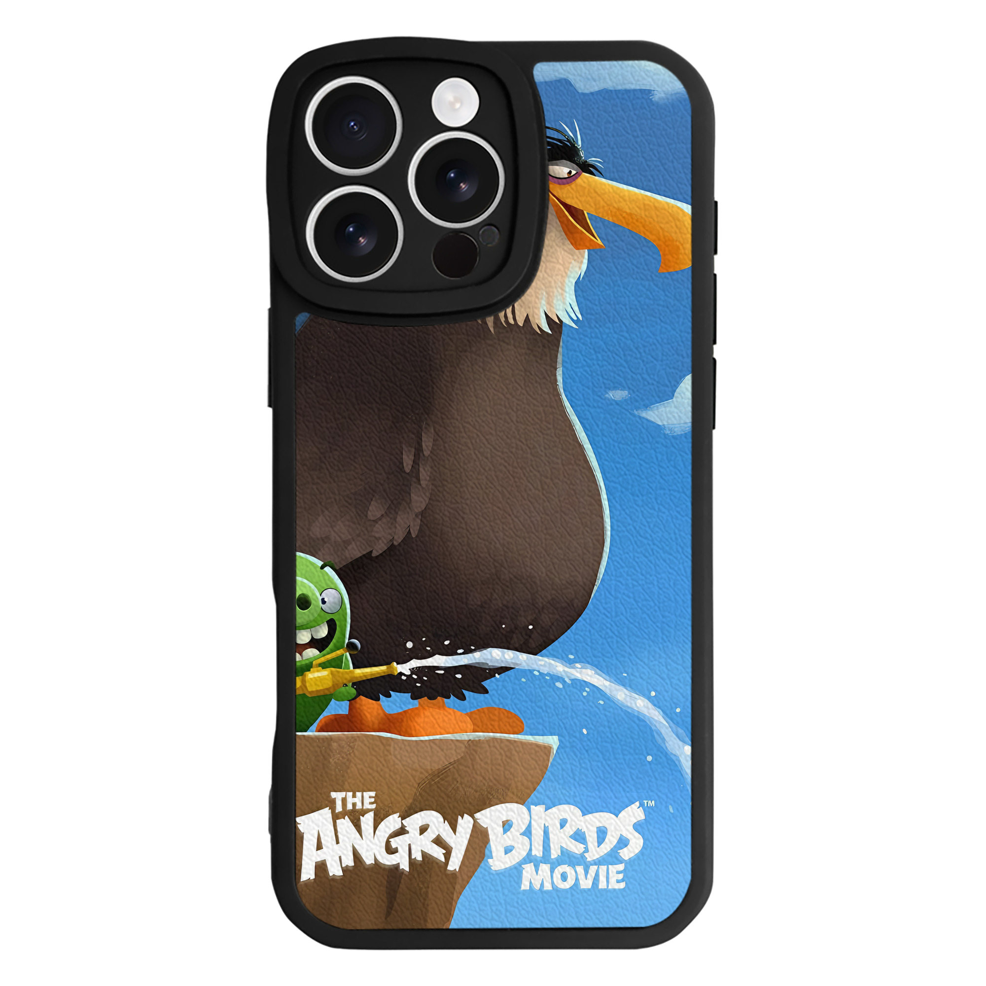 （画像用） Angry Birds アングリーバード 【iPhone 16シリーズ対応】シリコンスマホケース（レザー調） 材質：シリコン